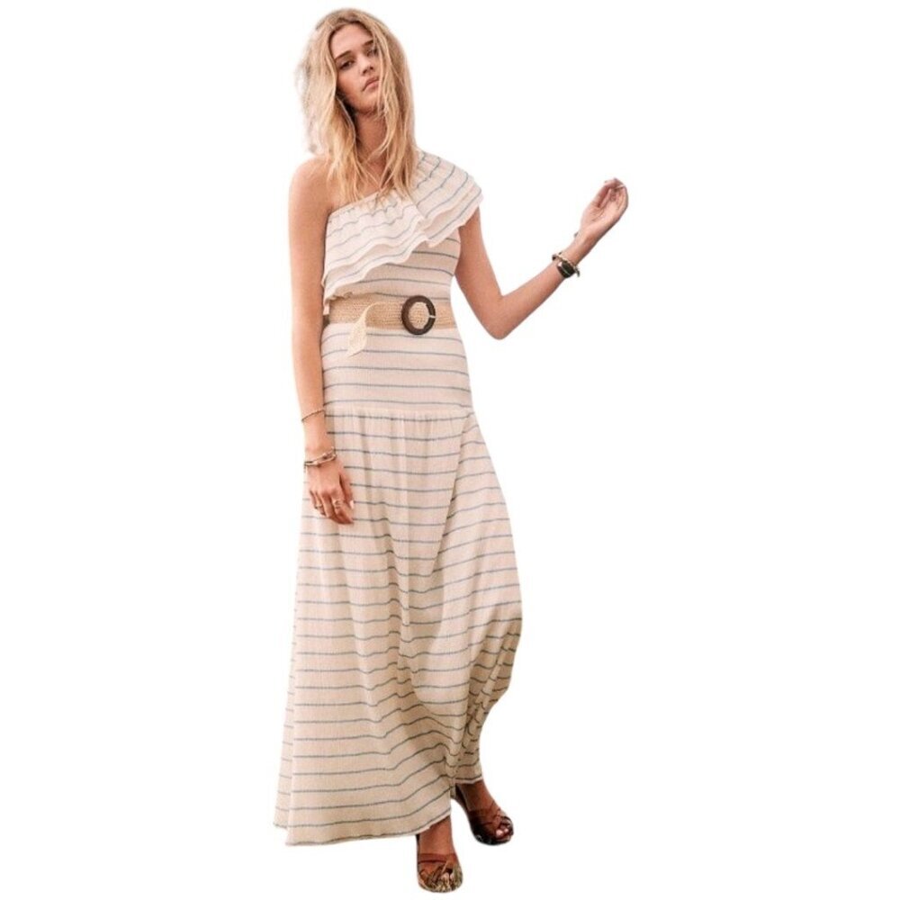 Sezane Jupe Dori Maxi Skirt Womens Size 36 US 4 Parisian Cottage Core Minimalist